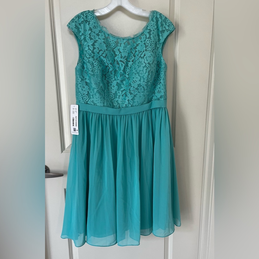 Azazie Teal Short Bridesmaid Dress